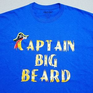Captain Big Beard Beard Boss T Shirt